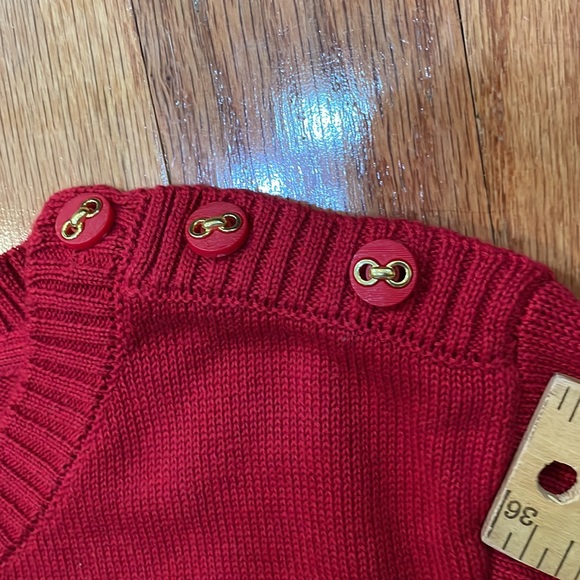 Women’s Red Owl Sweater Size 1x long sleeve the owl appears as if done by hand - Picture 6 of 16